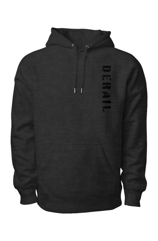 DERAIL Urban-Style Black Hoodie