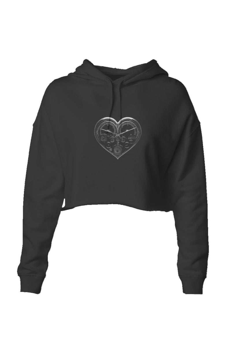 Guaged Crop Hoodie