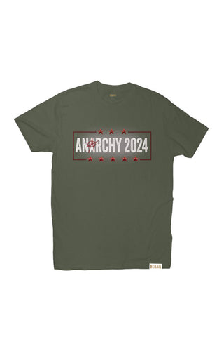 Anarchy 2024 Graphic Tee - Olive Green