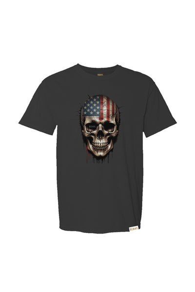 Vintage American Flag Skull Tee